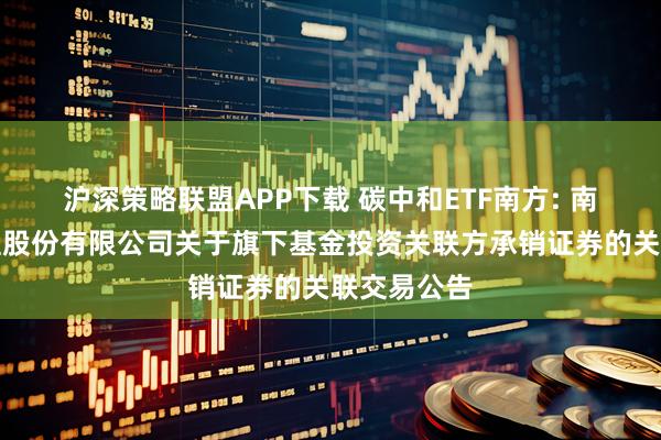 沪深策略联盟APP下载 碳中和ETF南方: 南方基金管理股份有限公司关于旗下基金投资关联方承销证券的关联交易公告